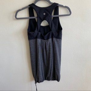 Lululemon Black Drawstring Tank Sz 6